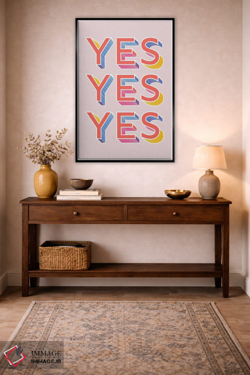 تابلو دکوراتیو بله بله بله اثر شو می مارس - D4B