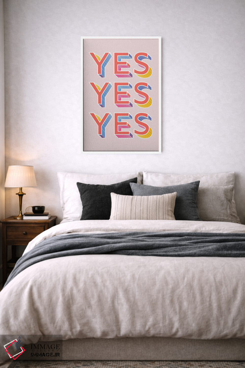 تابلو دکوراتیو بله بله بله اثر شو می مارس - D5W