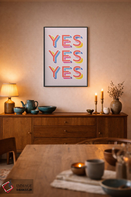 تابلو دکوراتیو بله بله بله اثر شو می مارس - D6B
