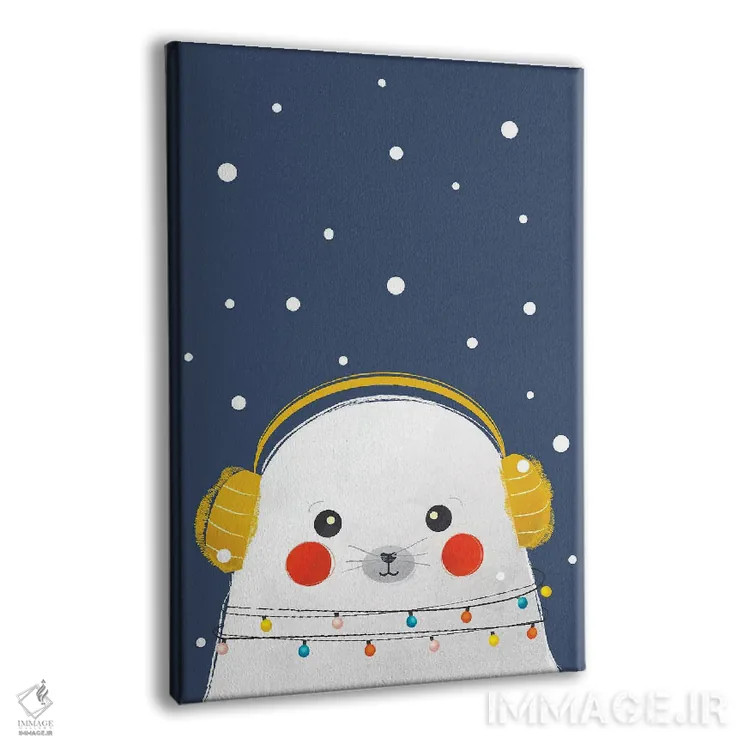 تابلو دکوراتیو فوک بچه کریسمسی اثر شو می مارس - نمای پرسپکتیو محصول