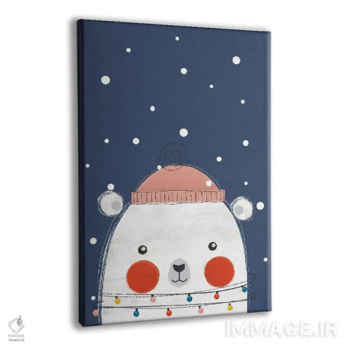 تابلو دکوراتیو خرس کریسمس اثر شو می مارس - نمای پرسپکتیو محصول