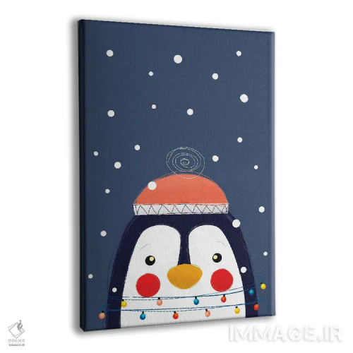 تابلو دکوراتیو پنگوئن کریسمس اثر شو می مارس - نمای پرسپکتیو محصول