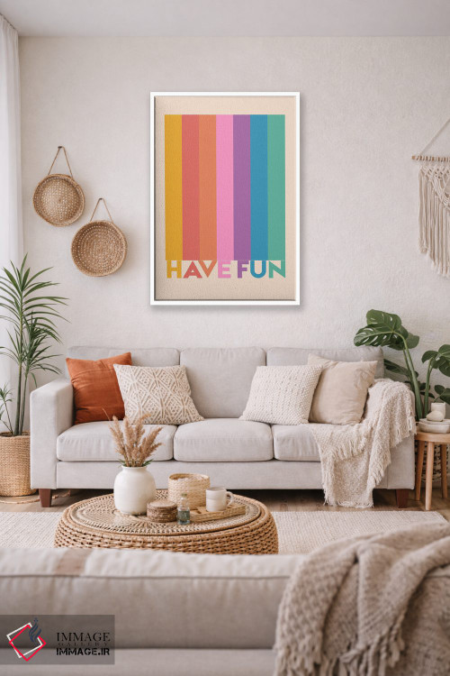 تابلو دکوراتیو خوش بگذران اثر شو می مارس - D1W