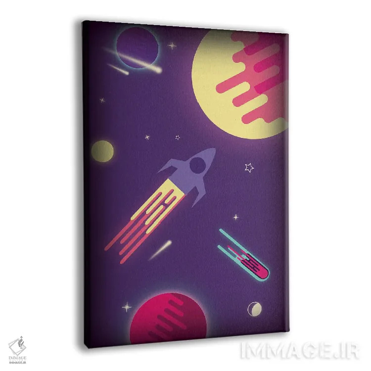 تابلو دکوراتیو کهکشان خیالی اثر شو می مارس - نمای پرسپکتیو محصول
