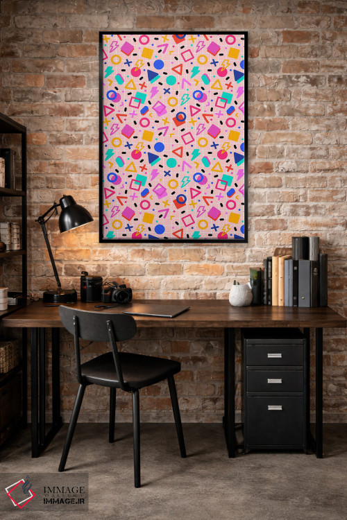 تابلو دکوراتیو الگوی ممفیس رترو اثر شو می مارس - D3B