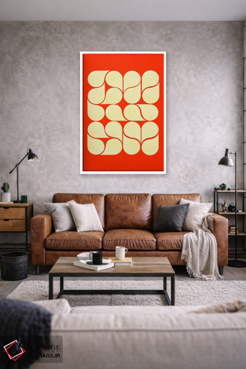 تابلو مدرن 抽象 قرمز میانه قرن اثر شو می مارس - D1W