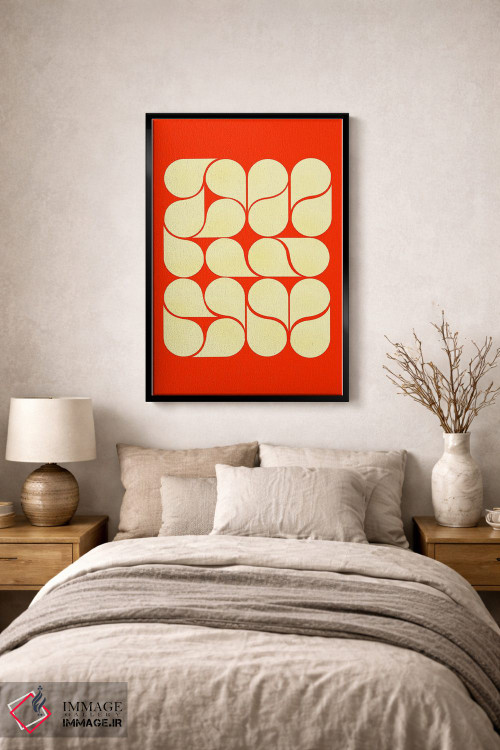تابلو مدرن 抽象 قرمز میانه قرن اثر شو می مارس - D2B