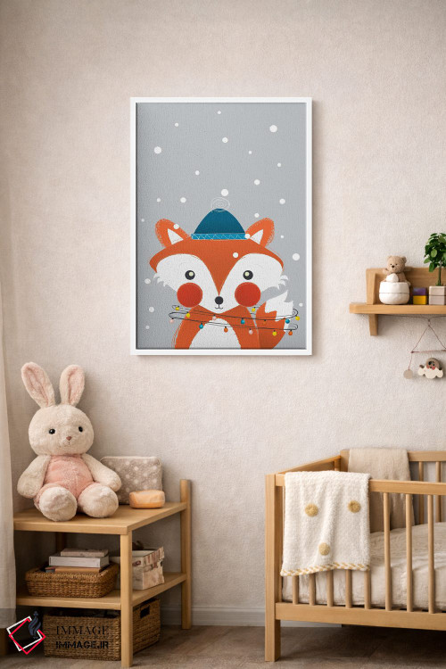 تابلو دکوراتیو روباه کریسمس اثر شو می مارس - D3W