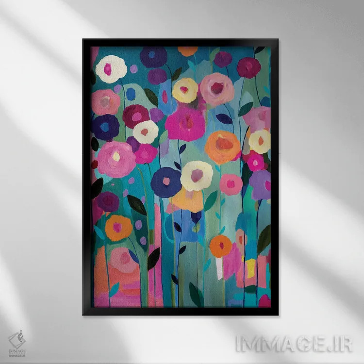 تابلو دکوراتیو روح خود را پرورش بده اثر کری اشمیت - نمای قابدار مشکی