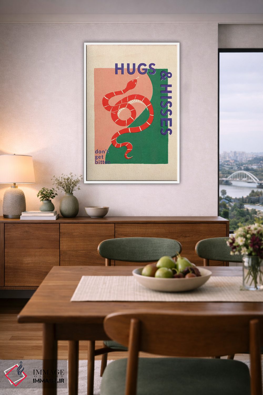 تابلو دکوراتیو بغل و فوت اثر شو می مارس - D6W