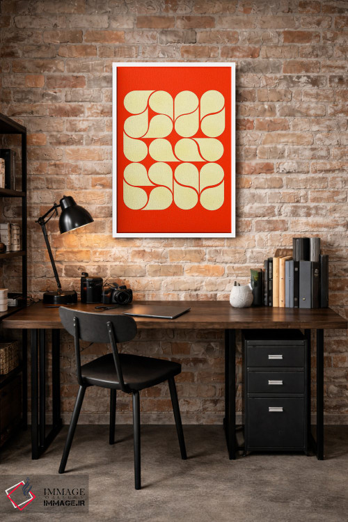 تابلو مدرن 抽象 قرمز میانه قرن اثر شو می مارس - D4W