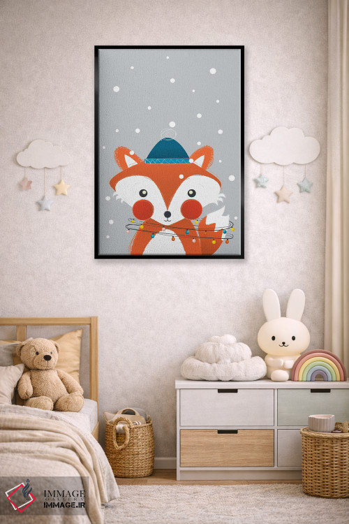 تابلو دکوراتیو روباه کریسمس اثر شو می مارس - D6B