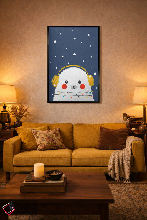 تابلو دکوراتیو فوک بچه کریسمسی اثر شو می مارس - D5B