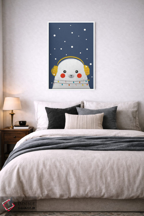 تابلو دکوراتیو فوک بچه کریسمسی اثر شو می مارس - D6W