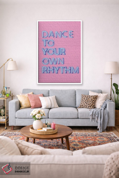 تابلو دکوراتیو با ریتم خودت برقص اثر شو می مارس - D1W