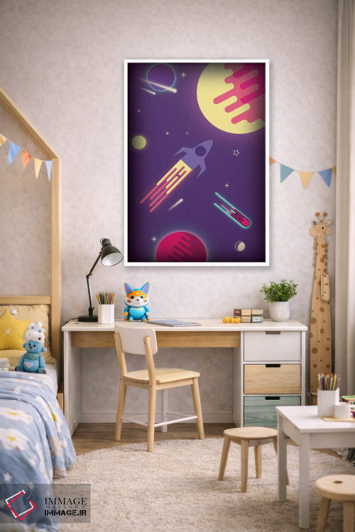 تابلو دکوراتیو کهکشان خیالی اثر شو می مارس - D1W