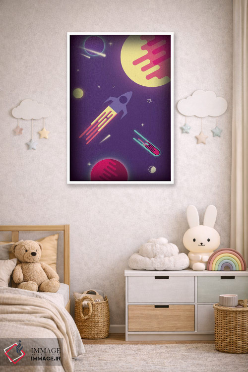 تابلو دکوراتیو کهکشان خیالی اثر شو می مارس - D3W