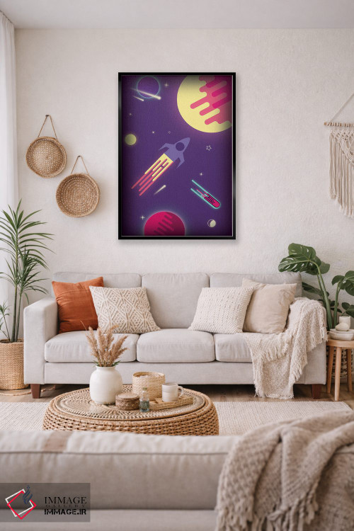 تابلو دکوراتیو کهکشان خیالی اثر شو می مارس - D4B