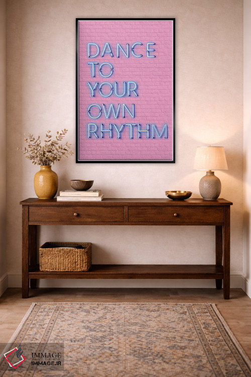 تابلو دکوراتیو با ریتم خودت برقص اثر شو می مارس - D4B