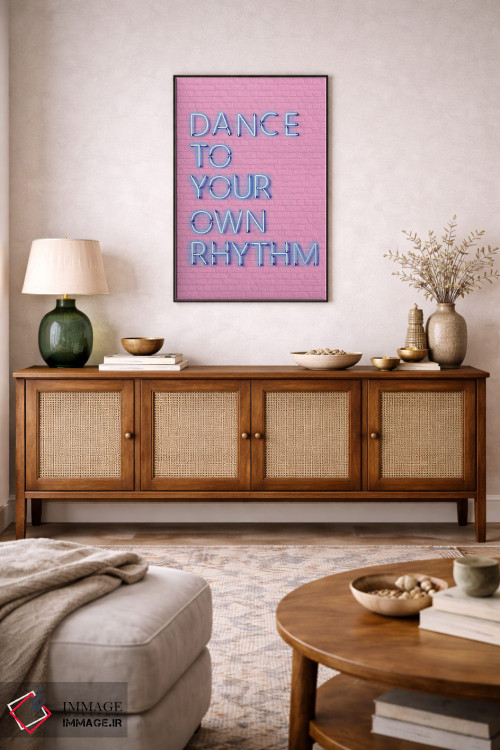 تابلو دکوراتیو با ریتم خودت برقص اثر شو می مارس - D3B