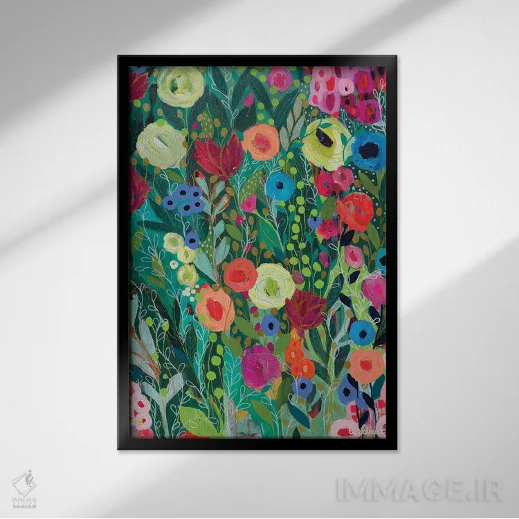 تابلو دکوراتیو در ژرفاها دو اثر کری اشمیت - نمای قابدار مشکی