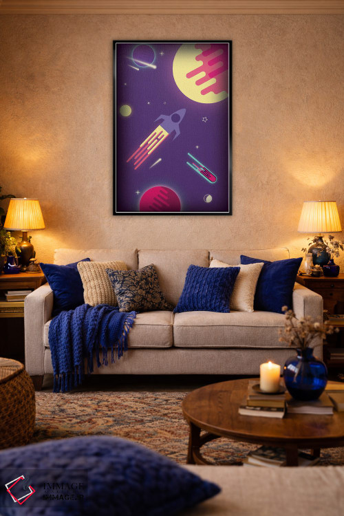 تابلو دکوراتیو کهکشان خیالی اثر شو می مارس - D6B