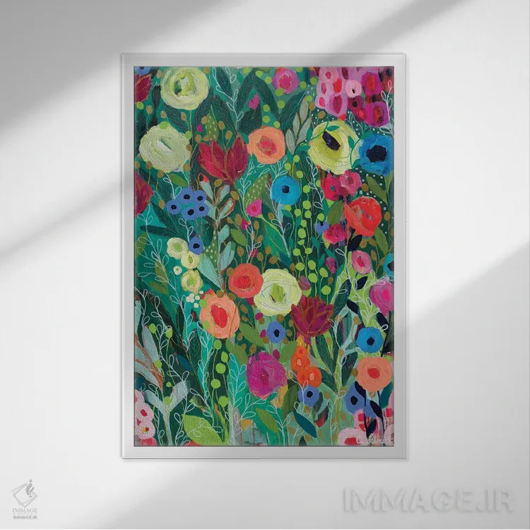 تابلو دکوراتیو در ژرفاها دو اثر کری اشمیت - نمای قابدار سفید