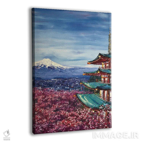 تابلو دکوراتیو فوجی یاما اثر مارینا اسکرمووا - نمای پرسپکتیو محصول