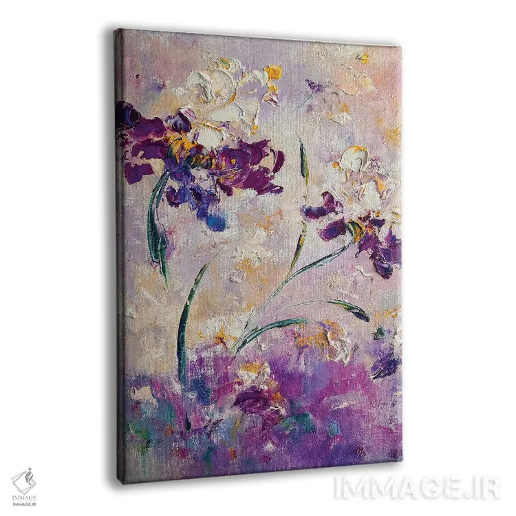 تابلو انتزاعی باغ بنفش پری اثر مارینا اسکرمووا - نمای پرسپکتیو محصول
