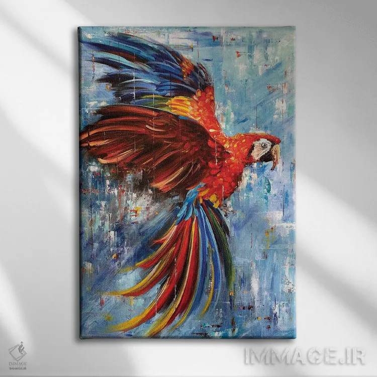 تابلو دکوراتیو درخشش پرواز اثر مارینا اسکرمووا - نمای روبهرو روی دیوار