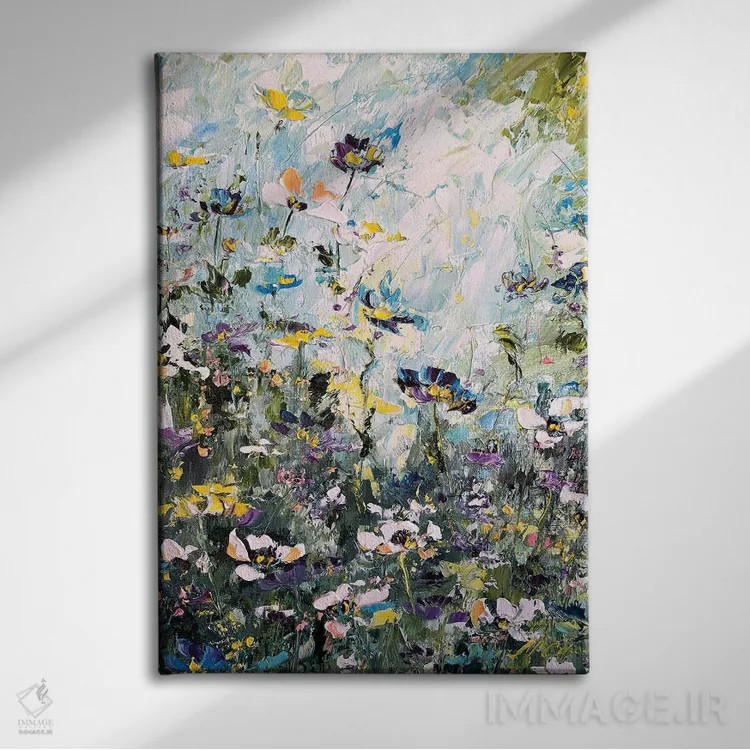 تابلو دکوراتیو آرامش جنگل اثر مارینا اسکرمووا - نمای روبهرو روی دیوار