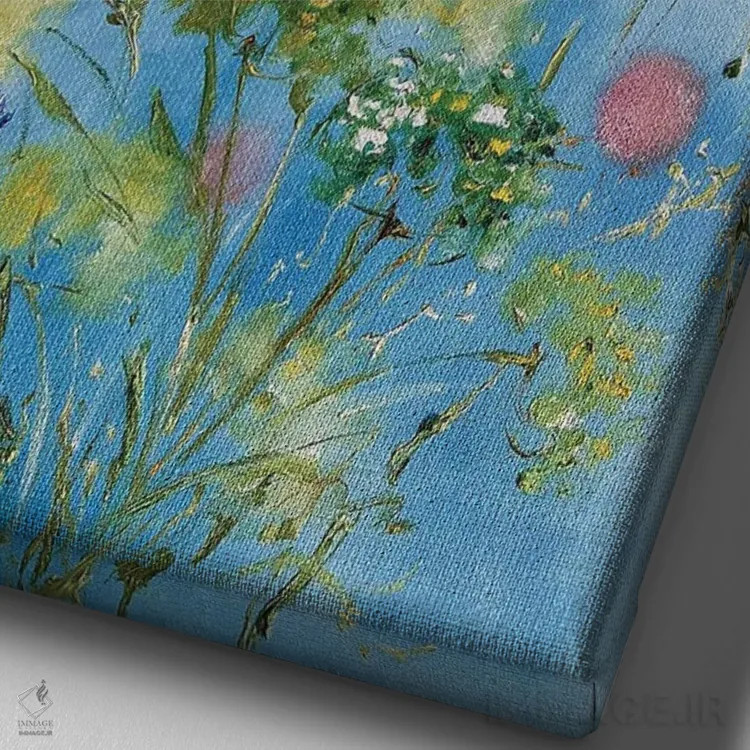 تابلو انتزاعی الهام بخش لطیف اثر مارینا اسکرمووا - نمای نزدیک بافت بوم