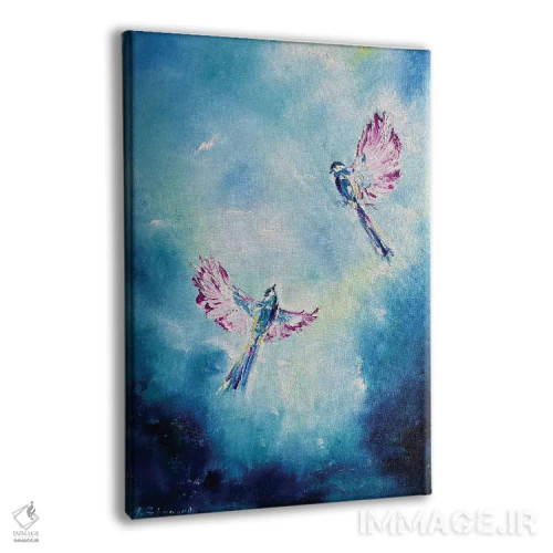 تابلو دکوراتیو عشق ابدی در بهشت اثر مارینا اسکرمووا - نمای پرسپکتیو محصول