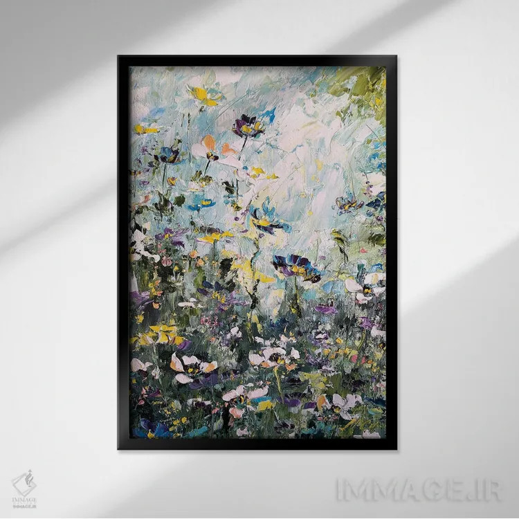 تابلو دکوراتیو آرامش جنگل اثر مارینا اسکرمووا - نمای قابدار مشکی