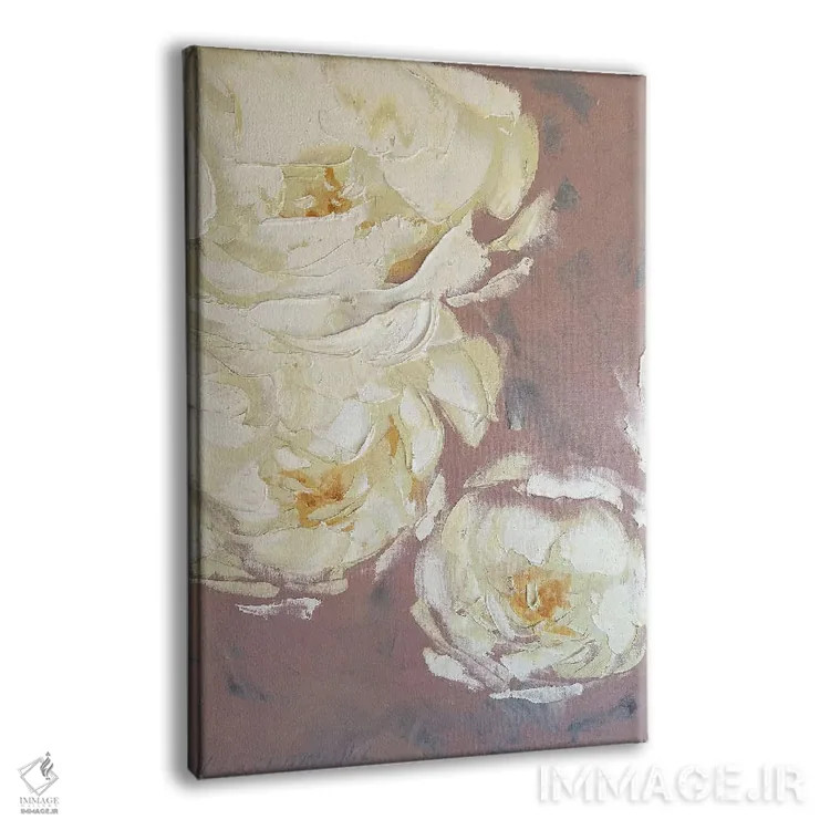 تابلو انتزاعی رویاهای خامه ای دو اثر مارینا اسکرمووا - نمای پرسپکتیو محصول