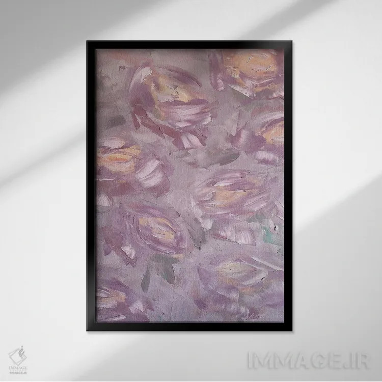 تابلو انتزاعی احساسات دوگانه اثر مارینا اسکرمووا - نمای قابدار مشکی