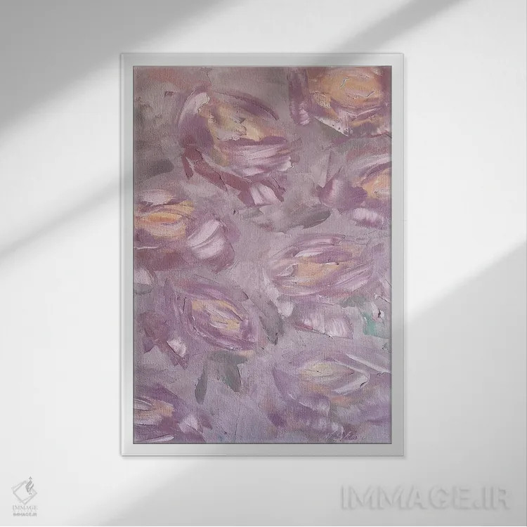 تابلو انتزاعی احساسات دوگانه اثر مارینا اسکرمووا - نمای قابدار سفید