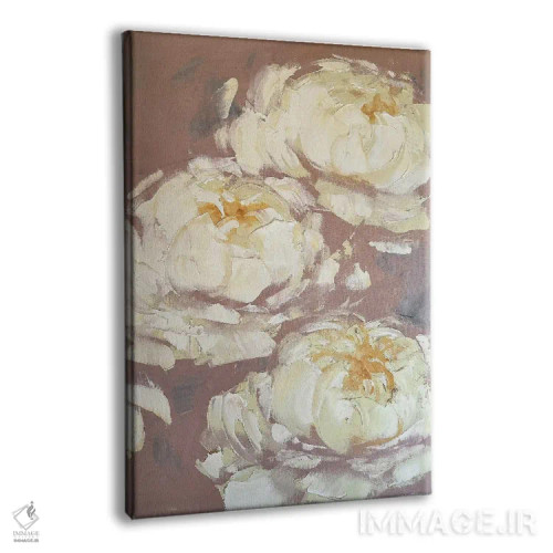 تابلو انتزاعی رویاهای خامه ای اثر مارینا اسکرمووا - نمای پرسپکتیو محصول