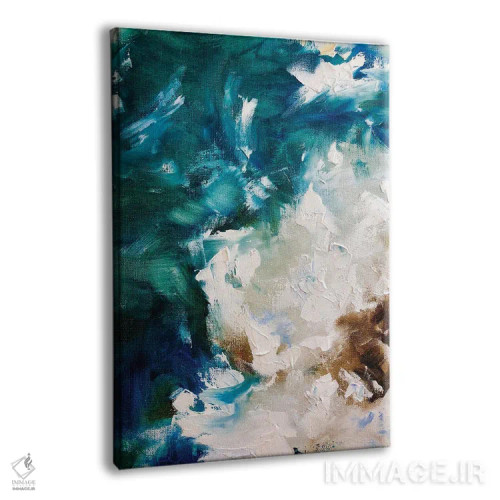 تابلو انتزاعی رقص در میان گل های مه آلود اثر مارینا اسکرمووا - نمای پرسپکتیو محصول