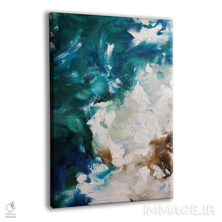 تابلو انتزاعی رقص در میان گل های مه آلود اثر مارینا اسکرمووا - نمای پرسپکتیو محصول