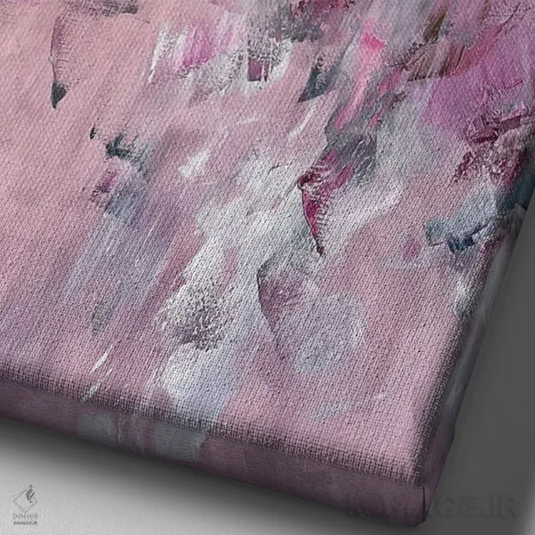 تابلو انتزاعی احساسات متضاد اثر مارینا اسکرمووا - نمای نزدیک بافت بوم