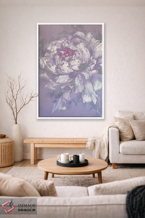 تابلو انتزاعی گل وانیل اثر مارینا اسکرمووا - D1W