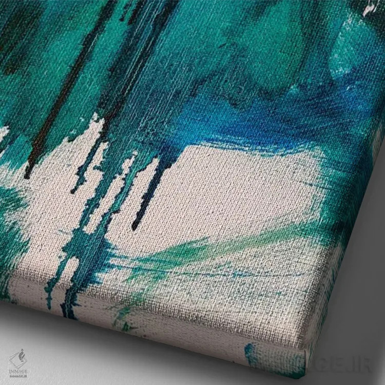 تابلو انتزاعی انتزاعی اثر مارینا اسکرمووا - نمای نزدیک بافت بوم