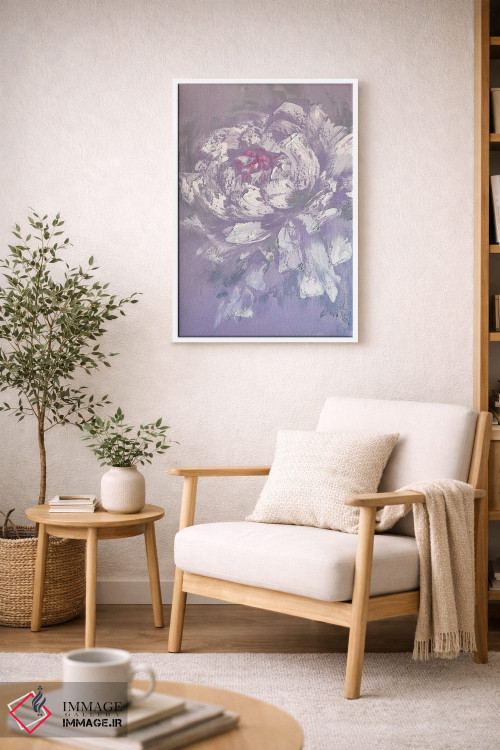 تابلو انتزاعی گل وانیل اثر مارینا اسکرمووا - D5W