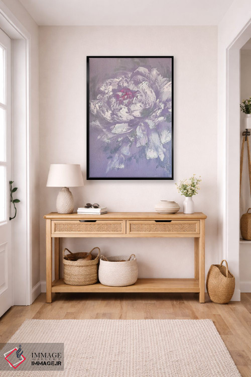 تابلو انتزاعی گل وانیل اثر مارینا اسکرمووا - D6B