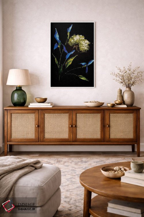 تابلو دکوراتیو زنبق ها و سبزیجات معطر سه اثر مارینا اسکرمووا - D2W