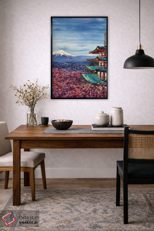 تابلو دکوراتیو فوجی یاما اثر مارینا اسکرمووا - D6B