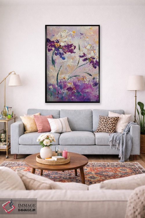 تابلو انتزاعی باغ بنفش پری اثر مارینا اسکرمووا - D1B