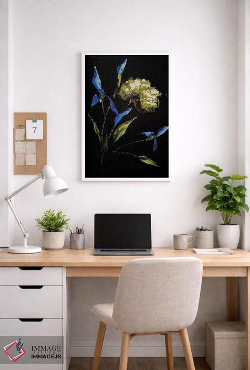 تابلو دکوراتیو زنبق ها و سبزیجات معطر سه اثر مارینا اسکرمووا - D3W