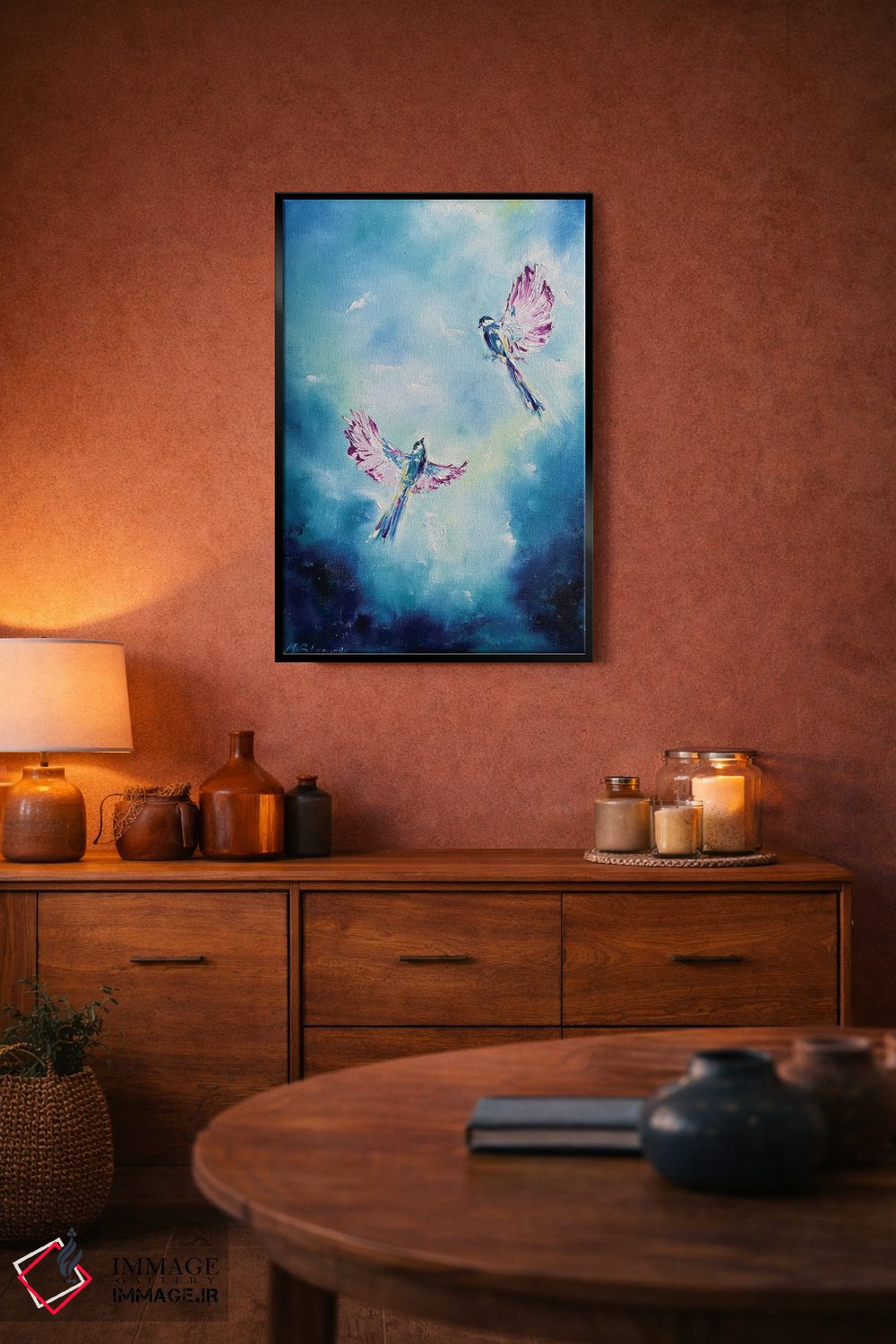 تابلو دکوراتیو عشق ابدی در بهشت اثر مارینا اسکرمووا - D5B